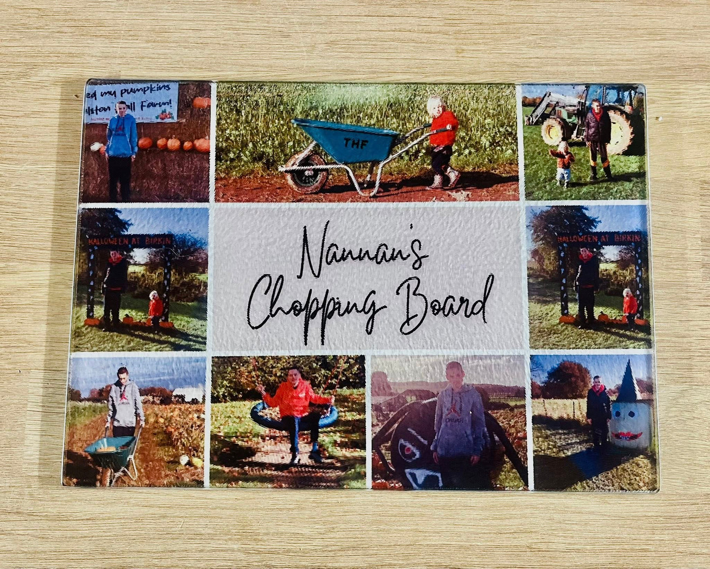 Various Chopping boards with your added photos