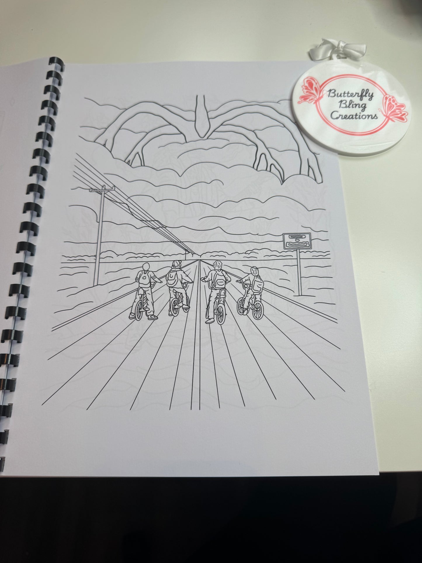 Stranger Things colouring book 21 pages