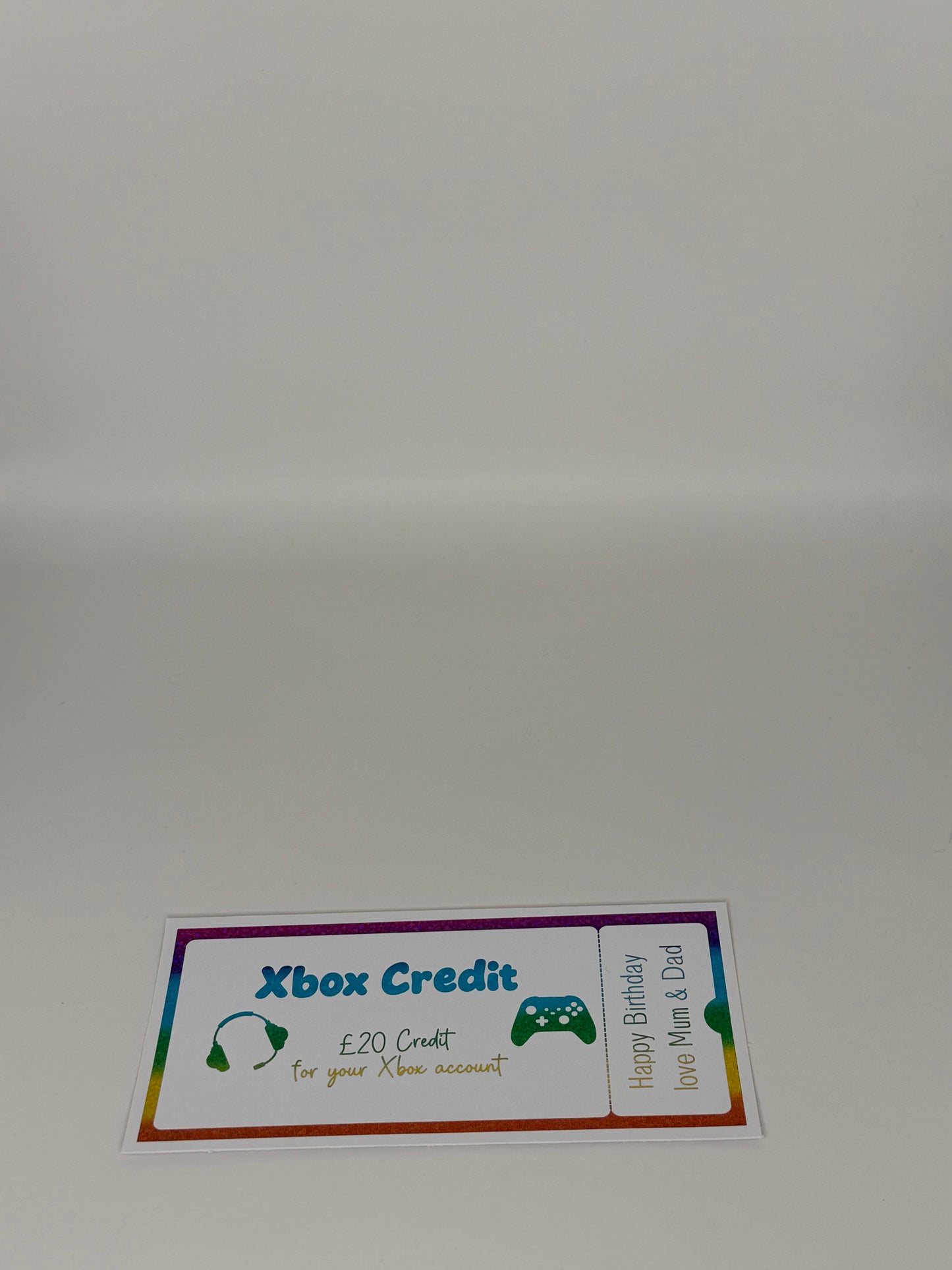 Gamer Personalised Foiled Tickets.