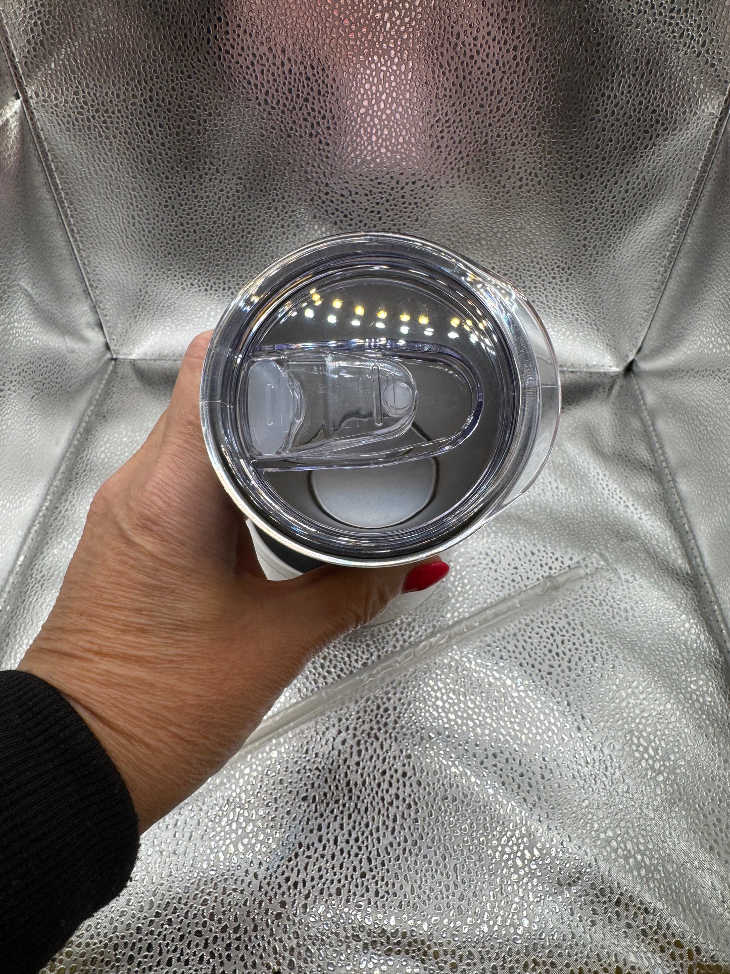 20oz Tumbler with sliding lid and straw