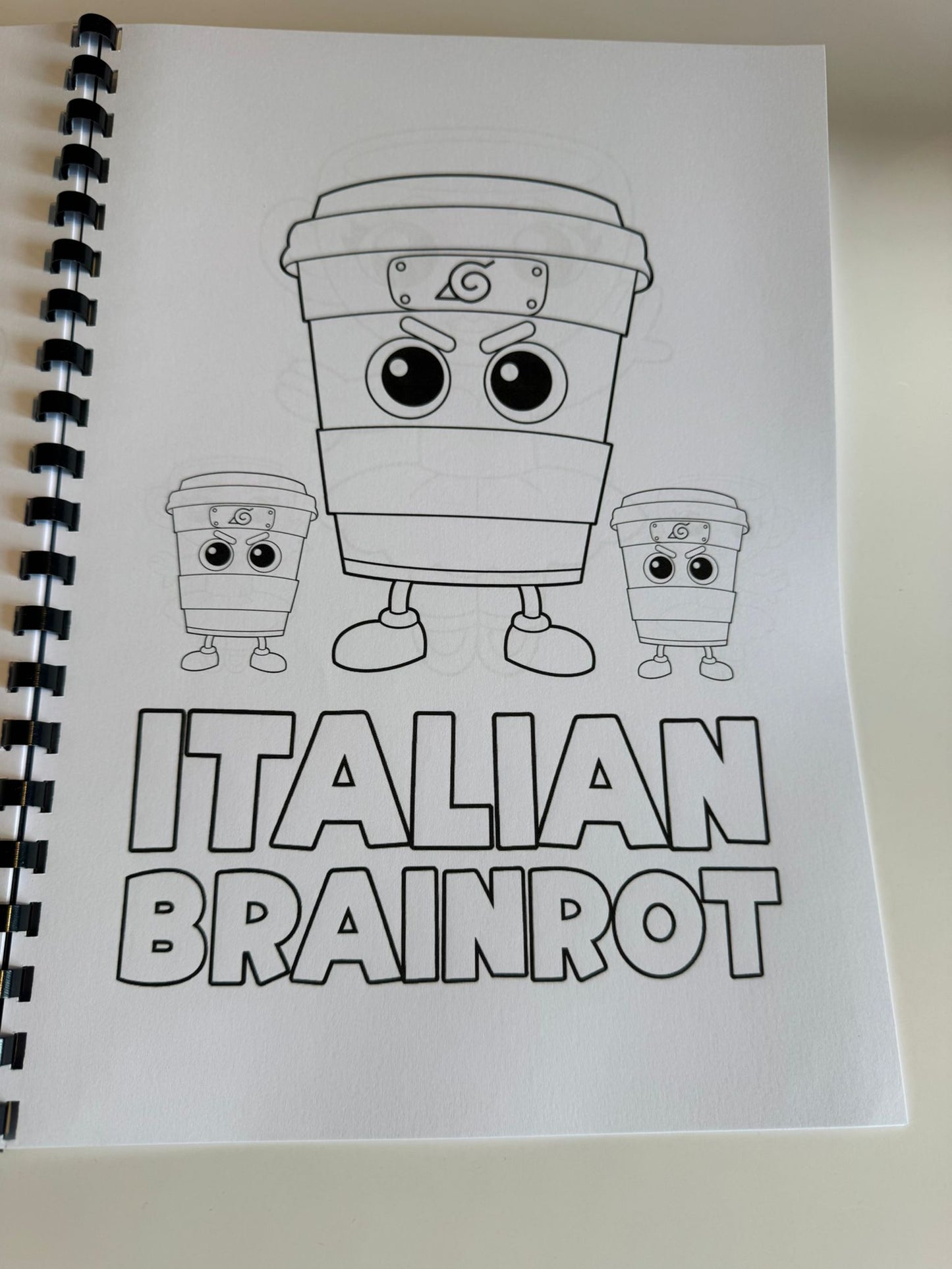Italian Brainrot Colouring Book