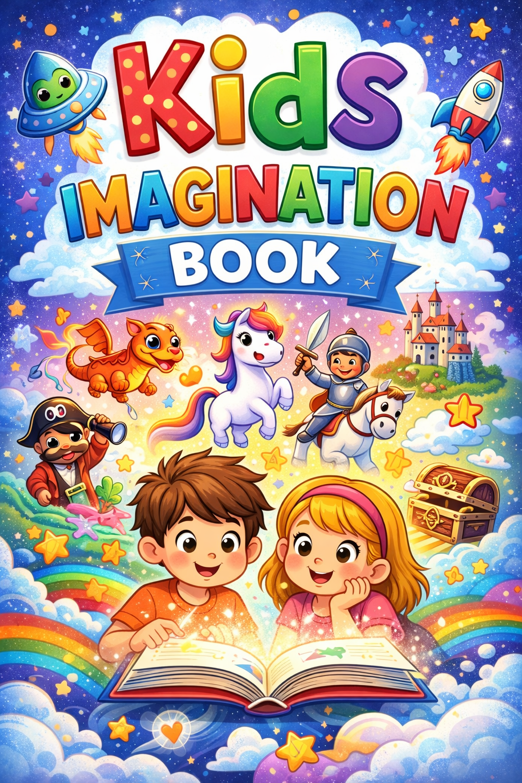 Kids Imagination Colouring Book