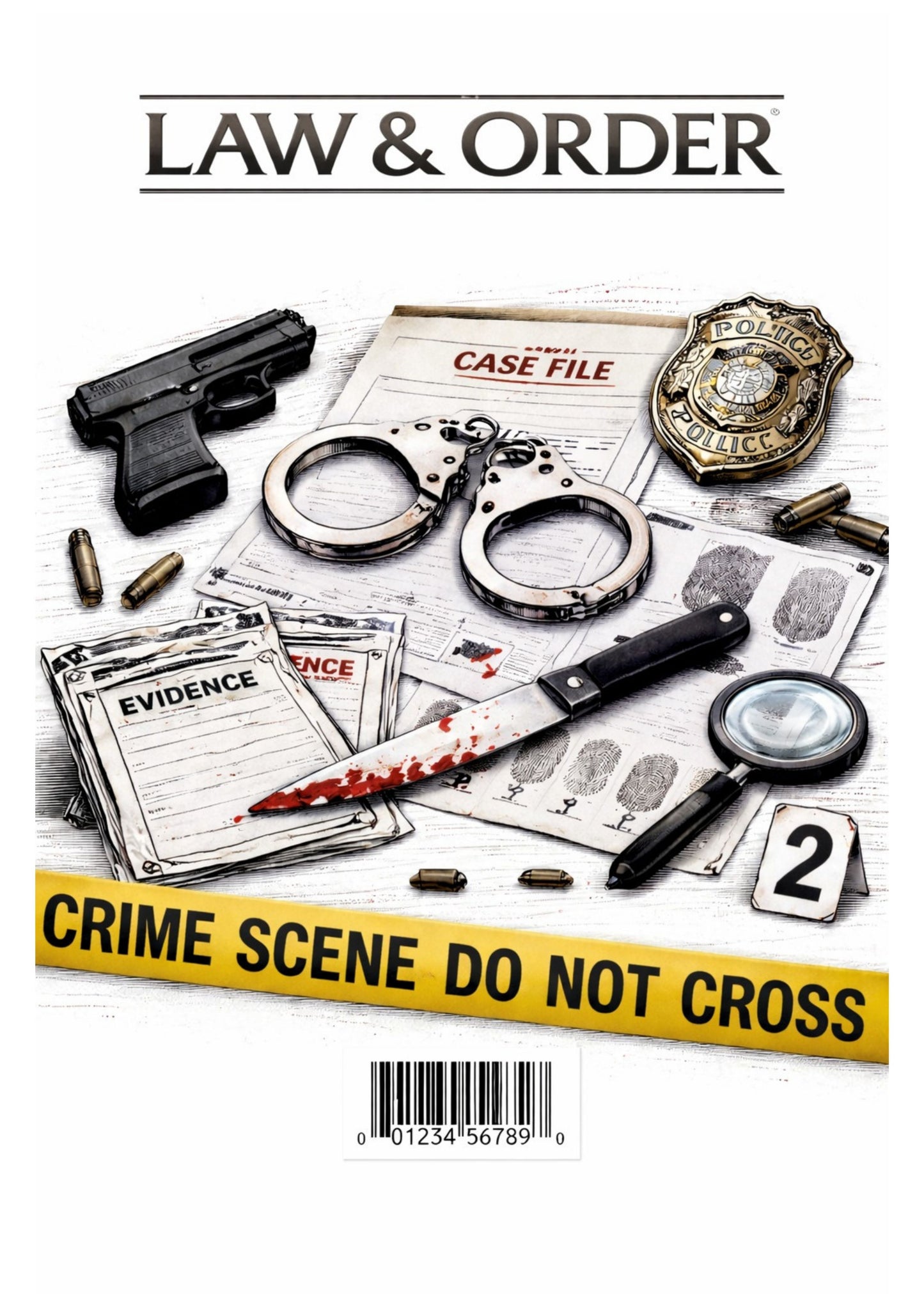 Law and Order Colouring Book