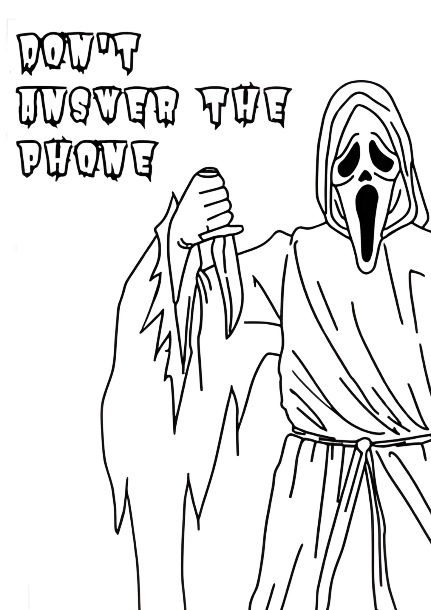 Scary Movie Colouring Book