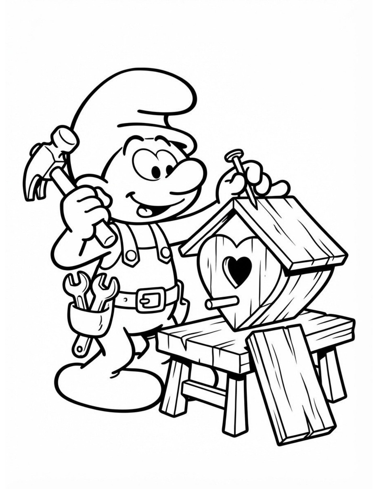 Smurf Love Colouring Book