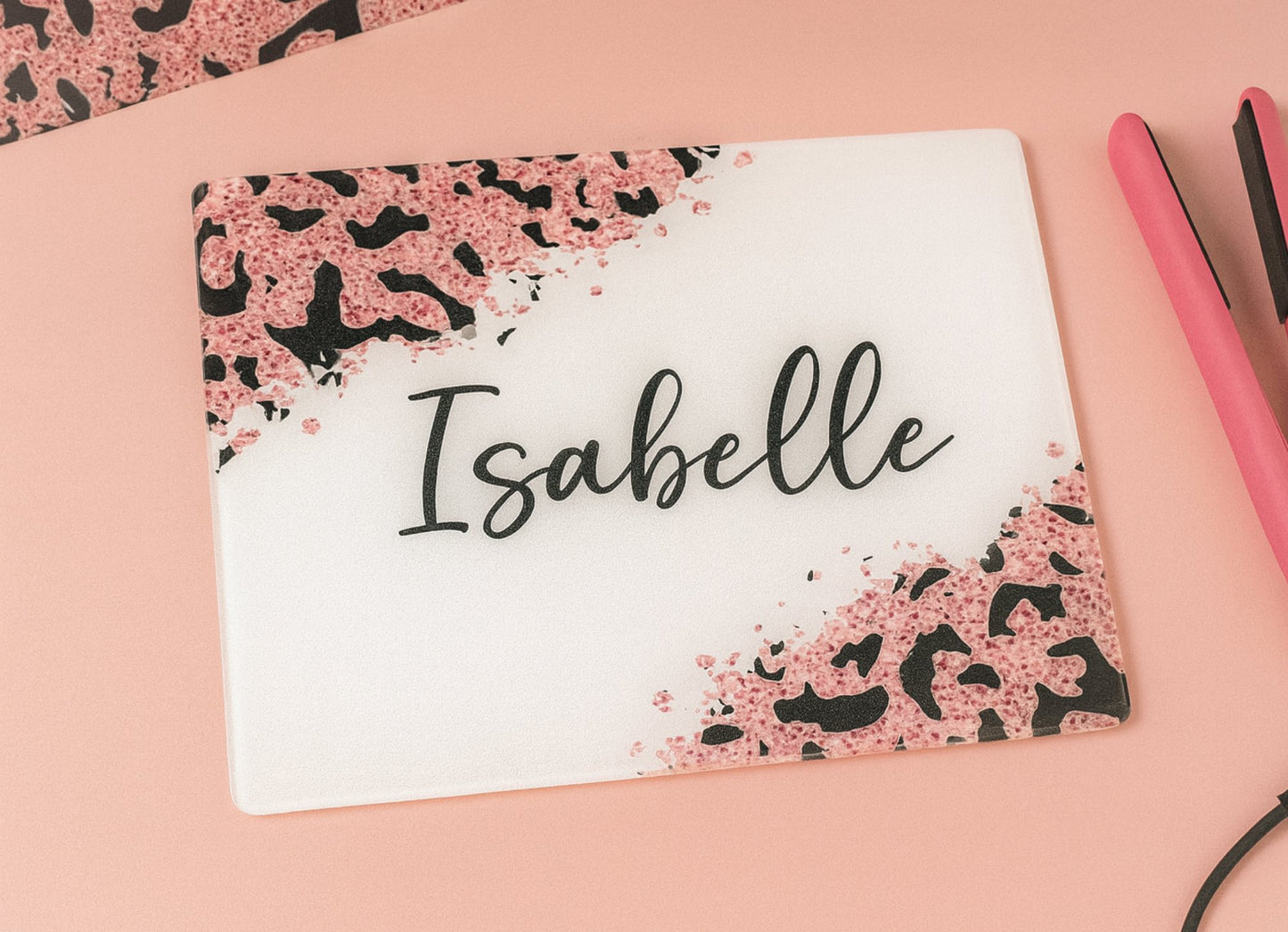 Straightener boards/glass chopping board or table place mat