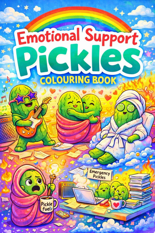 Emotional Support Pickles Colouring Book