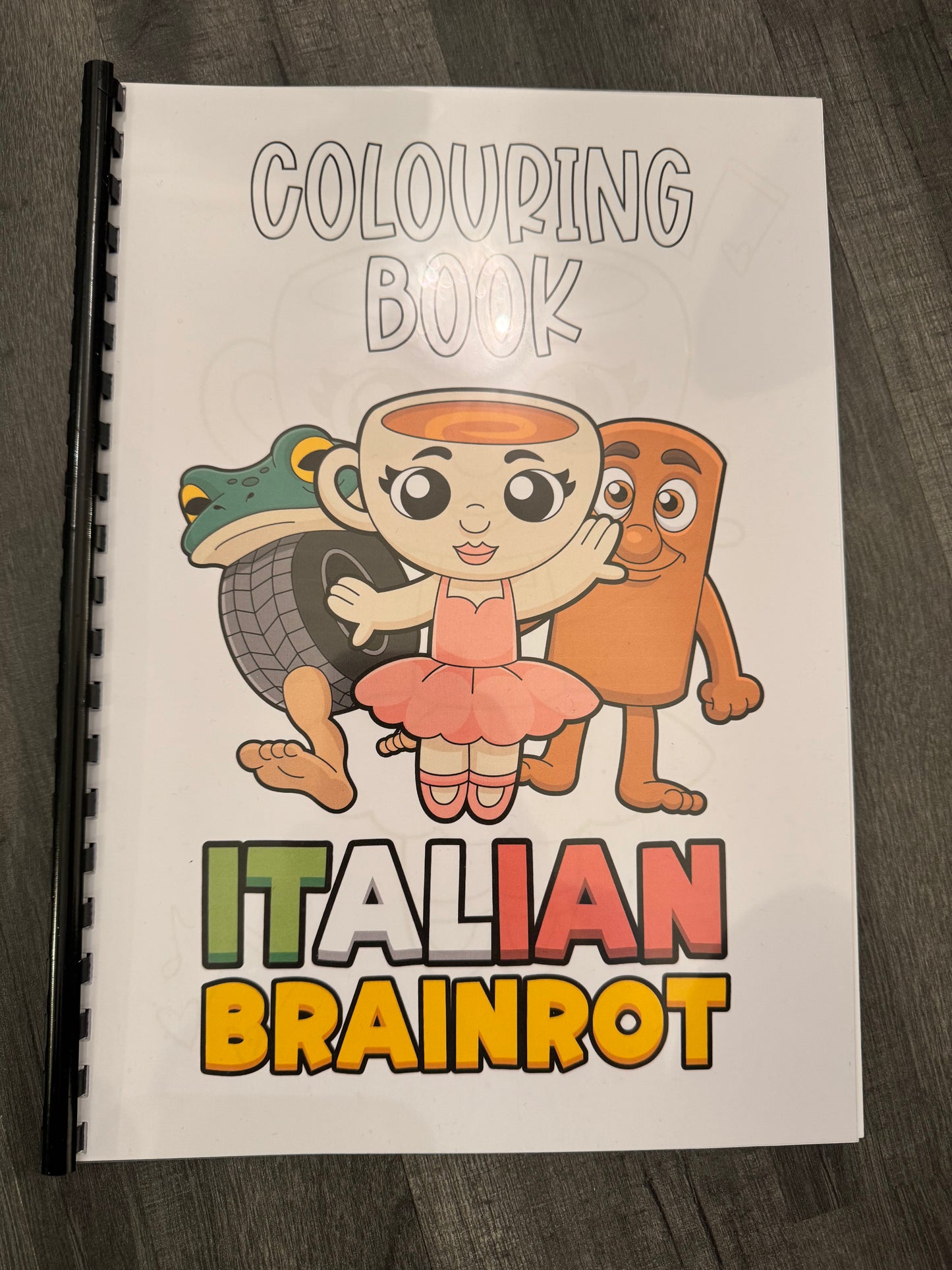 Italian Brainrot colouring book
