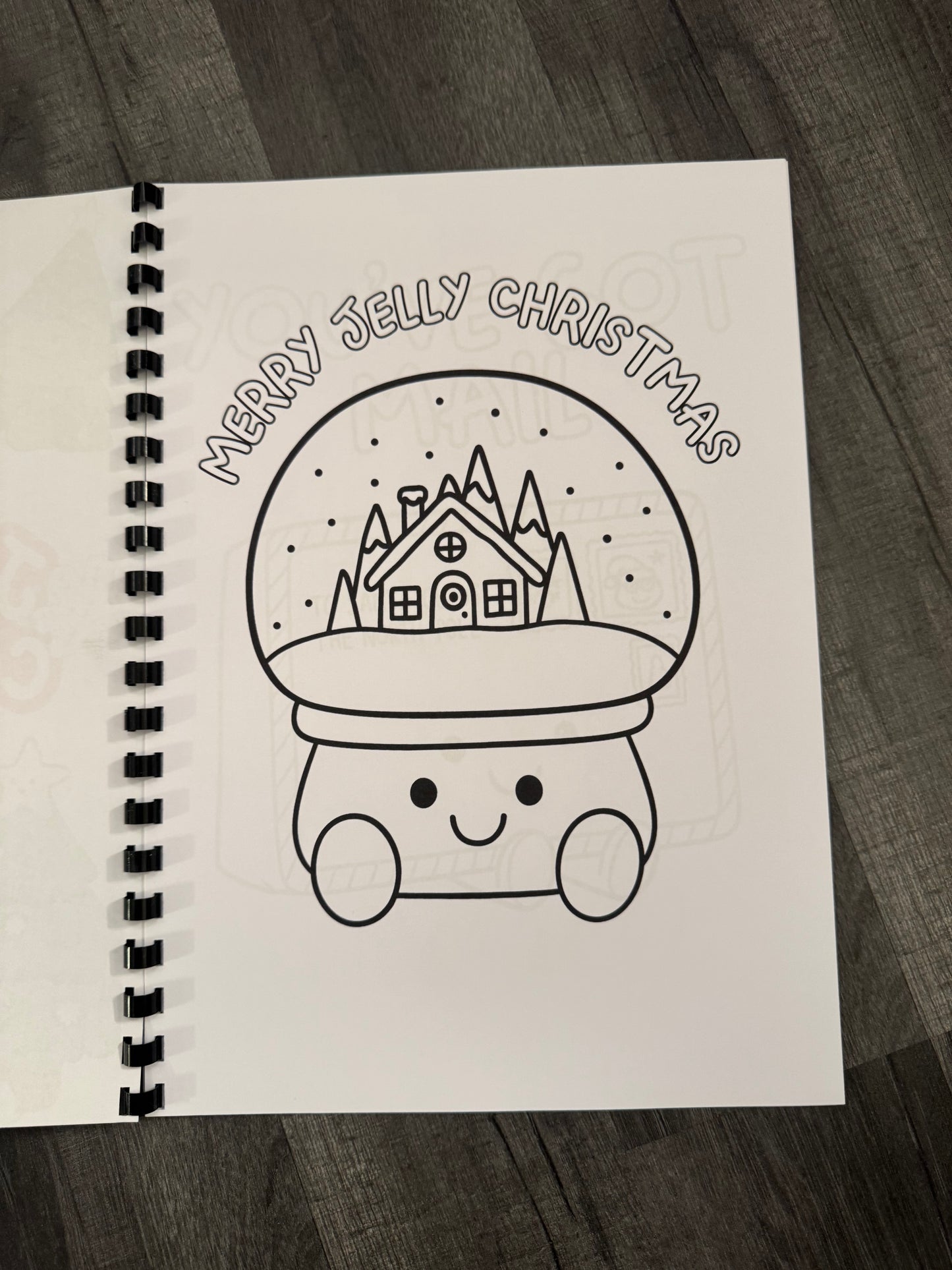Jelly Cat Christmas themed colouring book