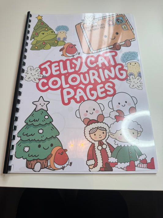Jelly Cat Christmas themed colouring book