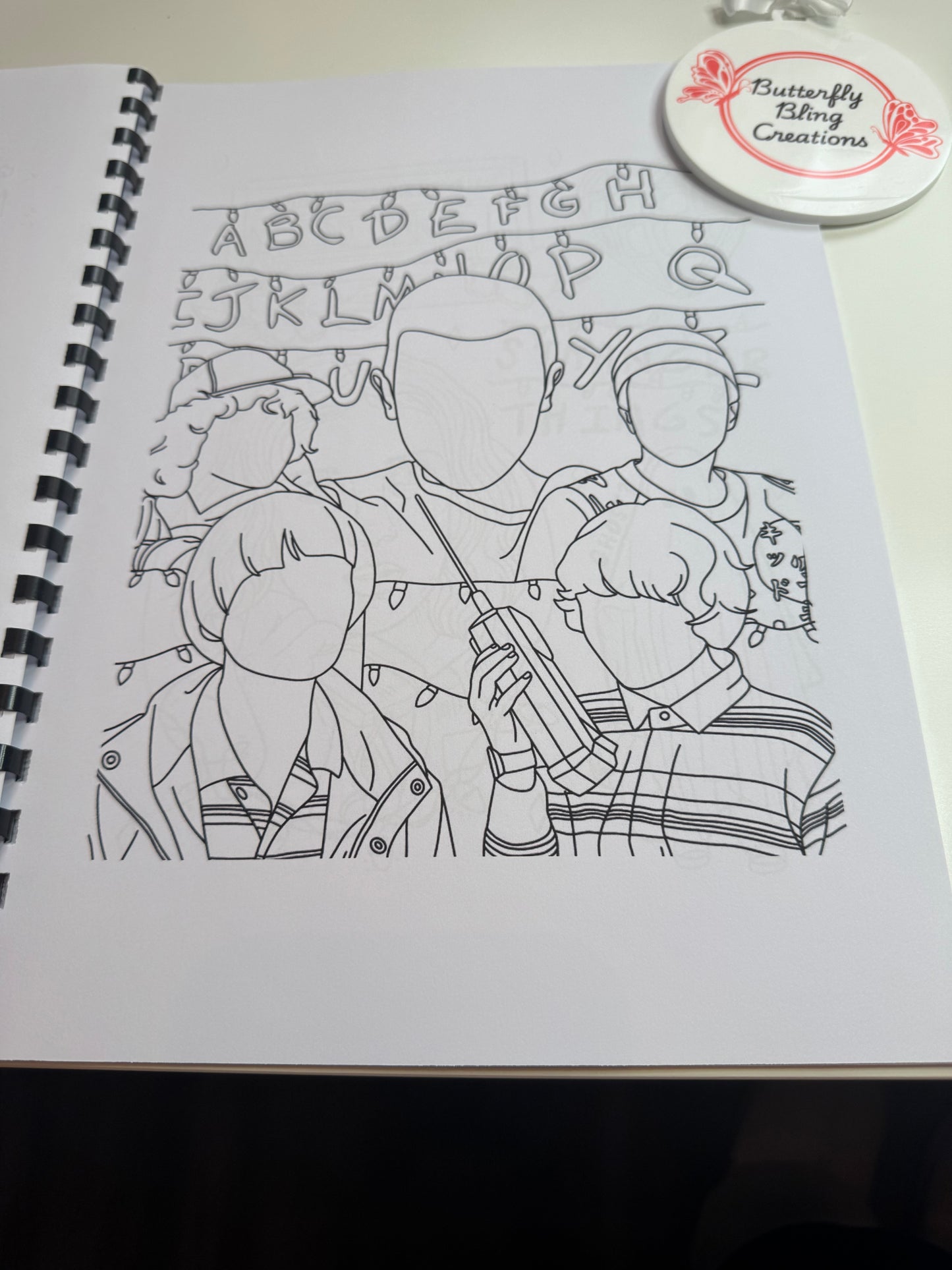 Stranger Things colouring book 21 pages