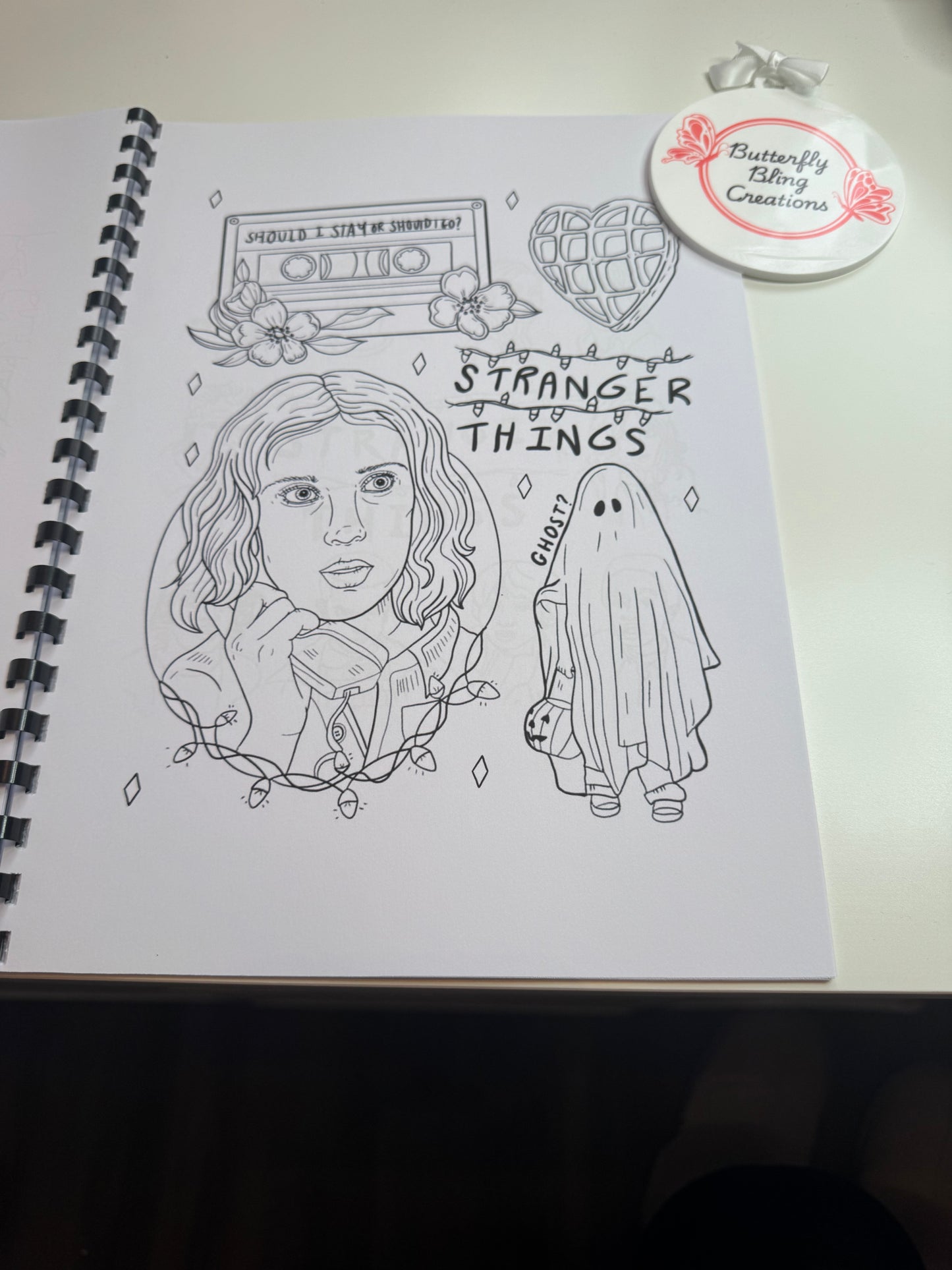 Stranger Things colouring book 21 pages