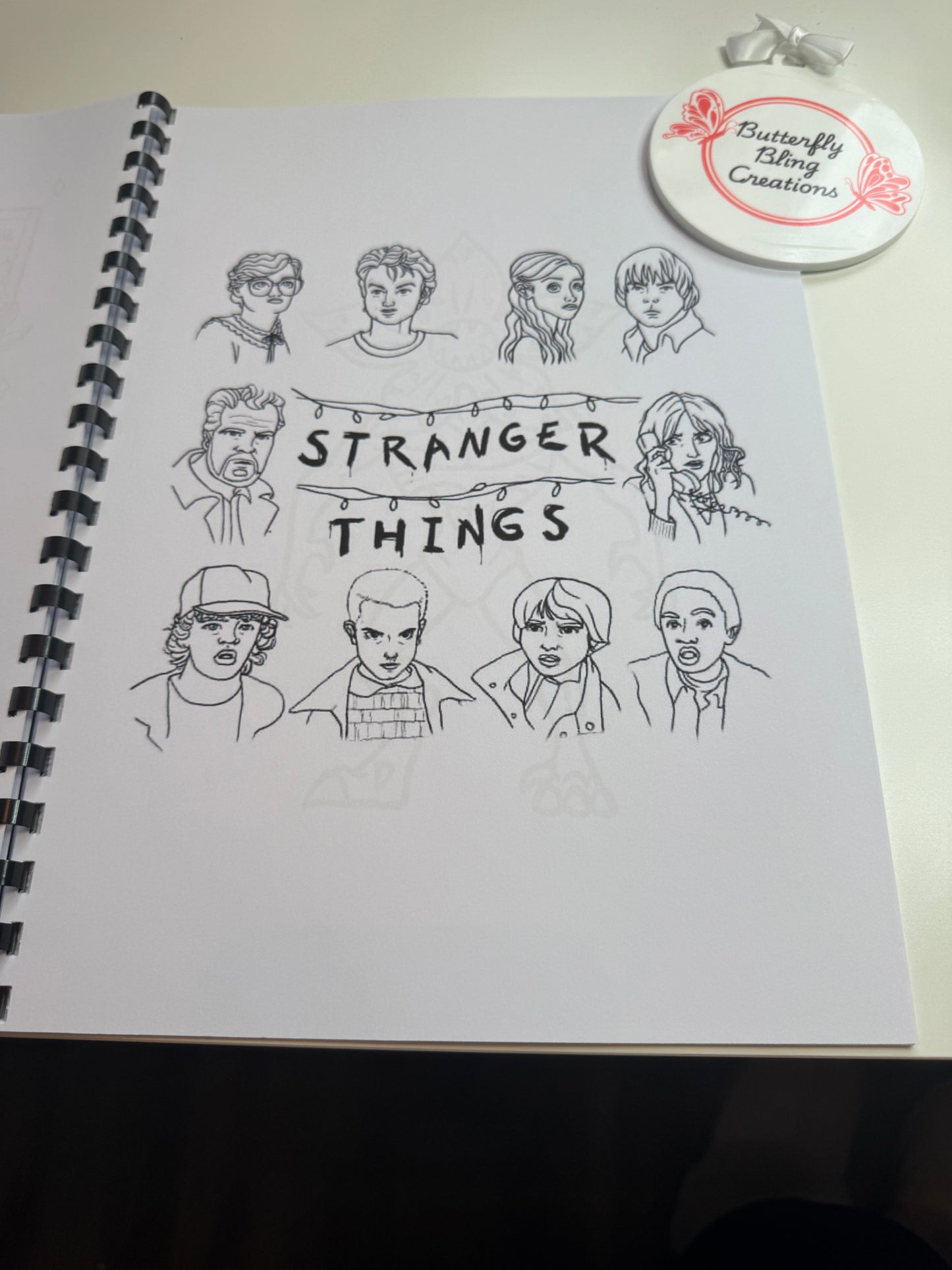 Stranger Things colouring book 21 pages
