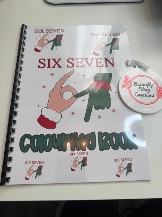 6/7 colouring book 15 pages