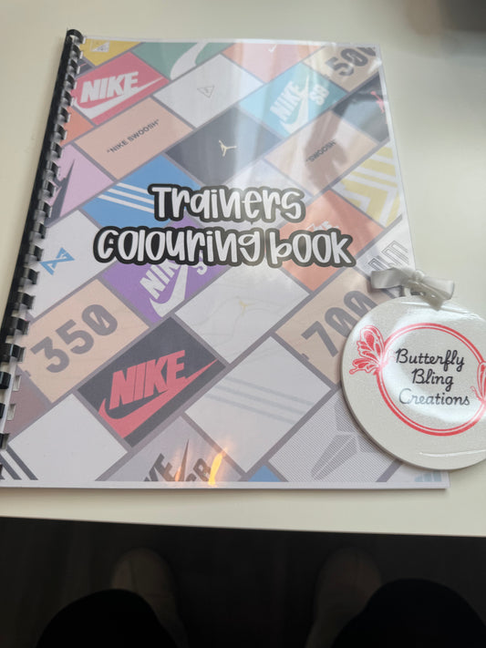 Trainers colouring book 22 pages