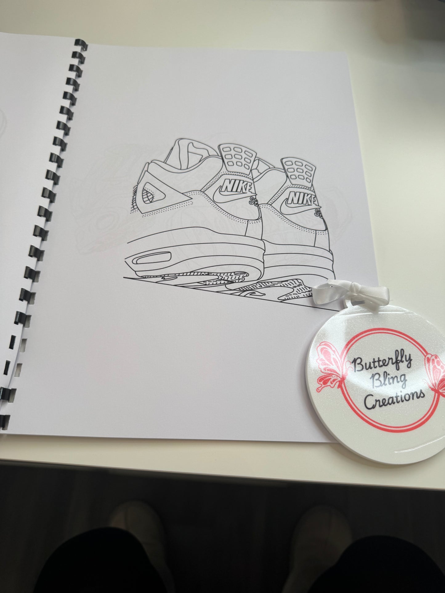 Trainers colouring book 22 pages