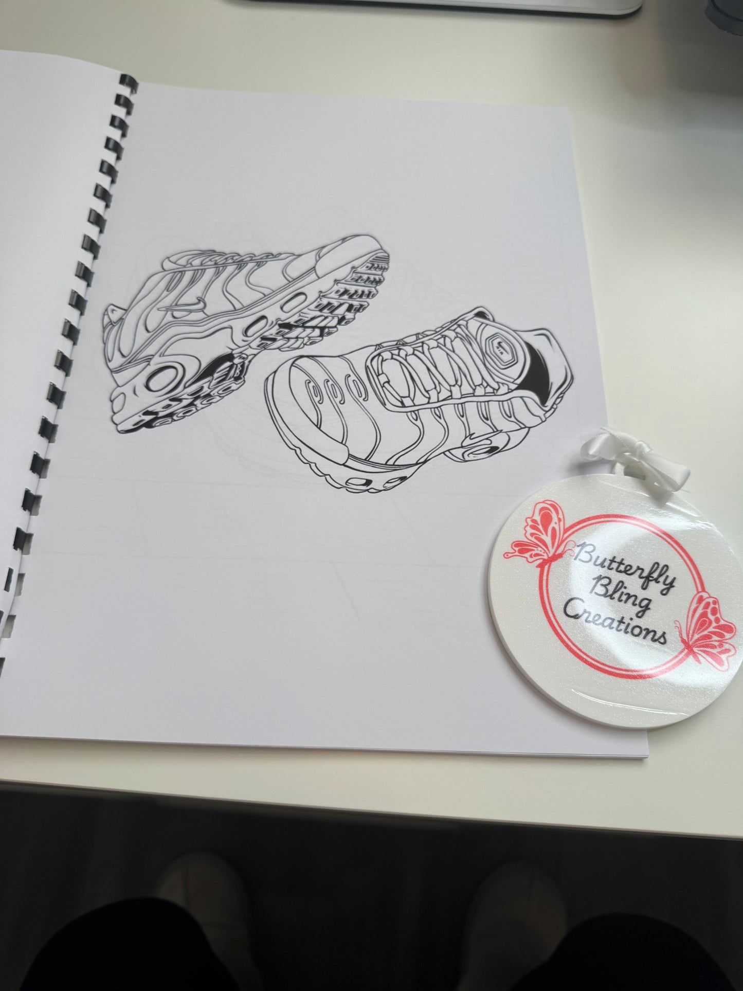Trainers colouring book 22 pages