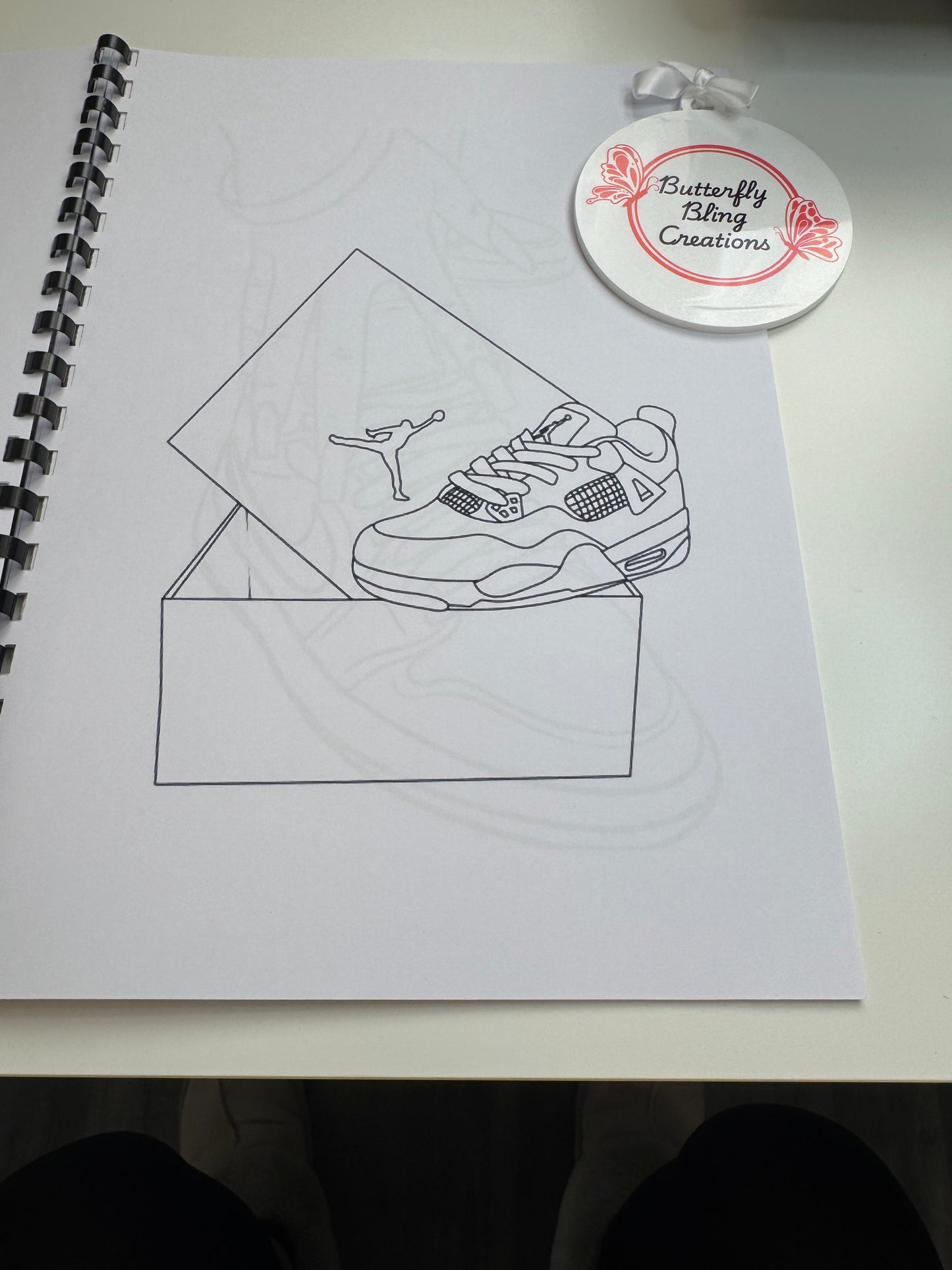 Trainers colouring book 22 pages