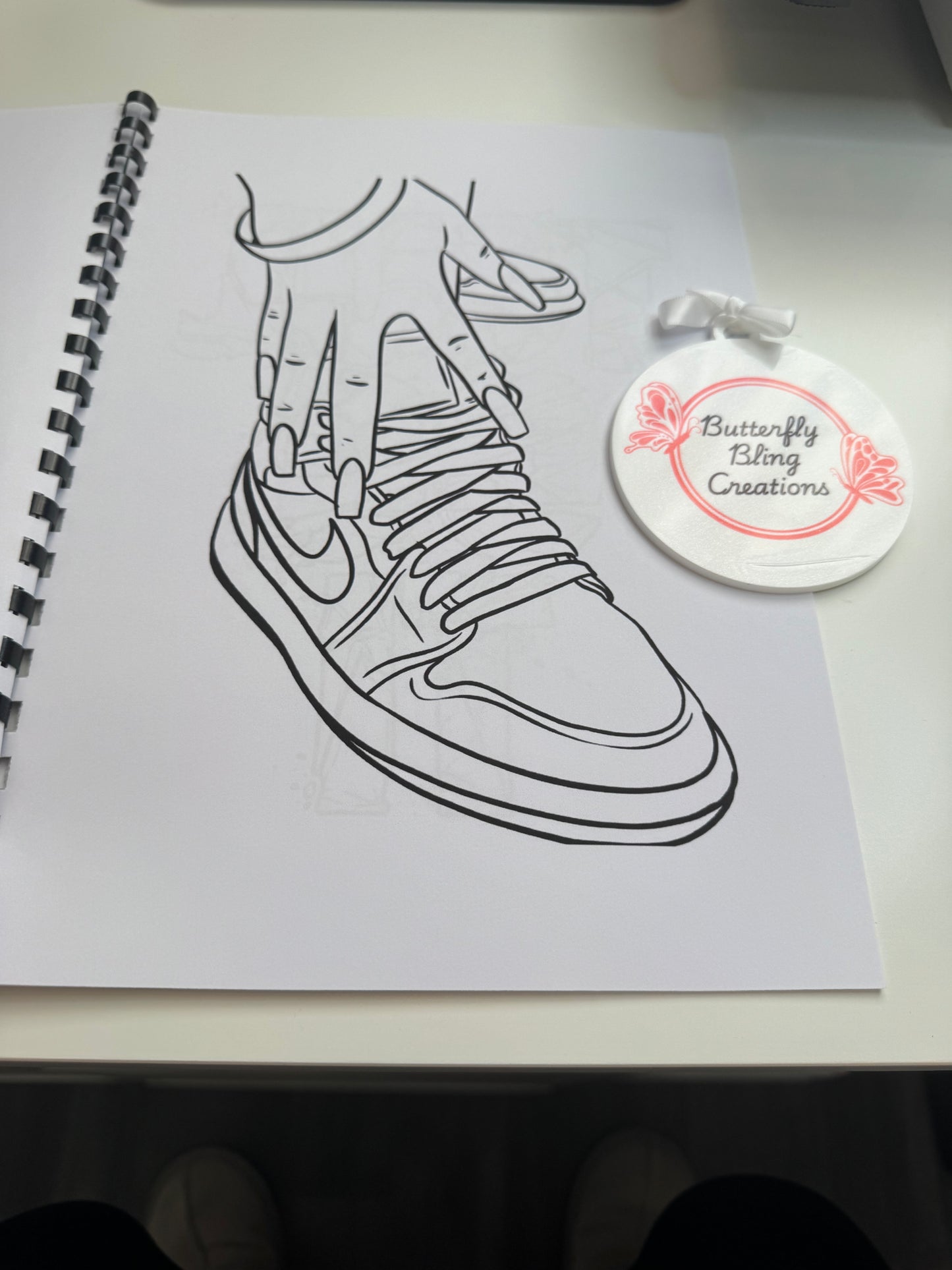 Trainers colouring book 22 pages