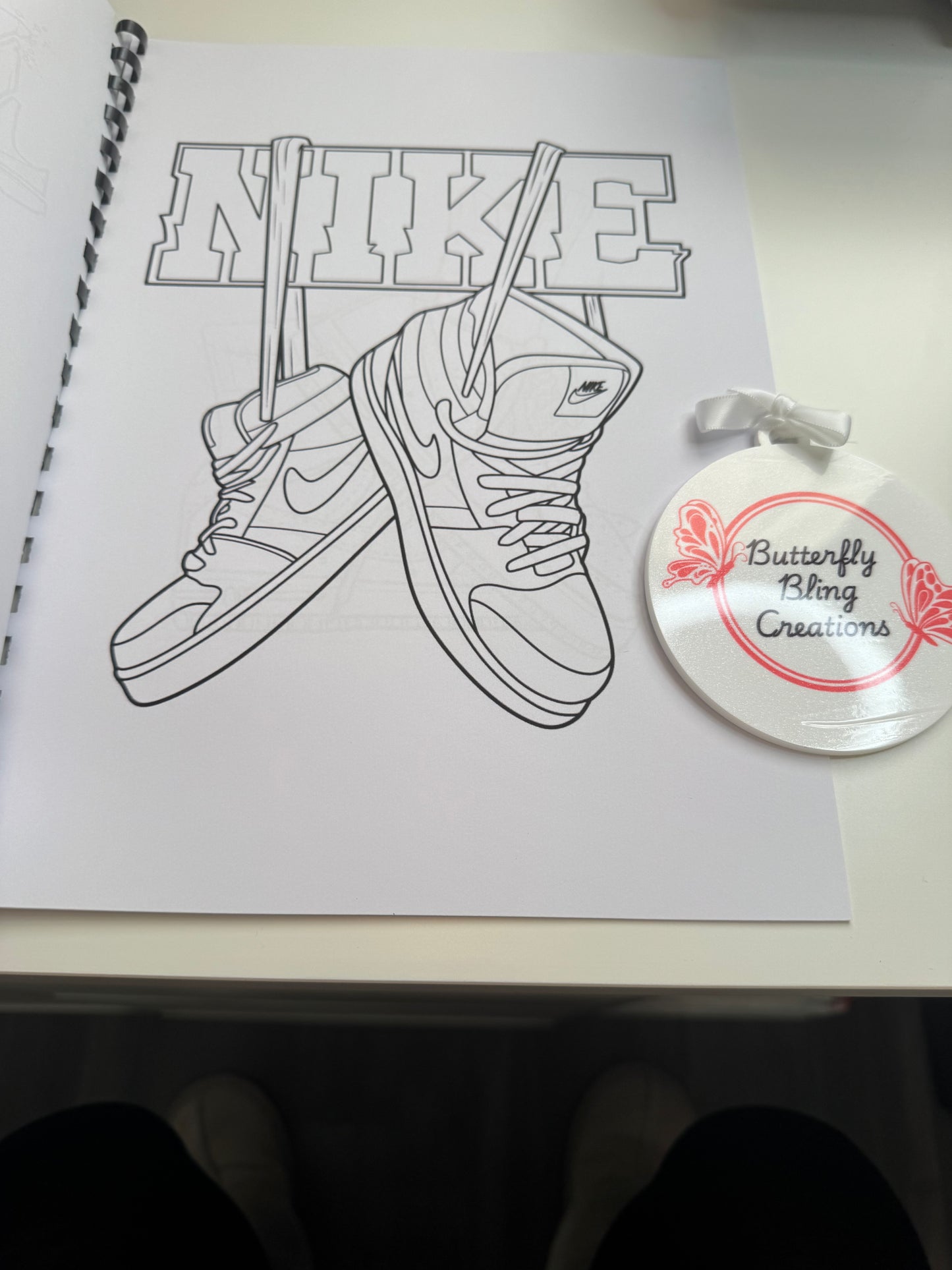 Trainers colouring book 22 pages