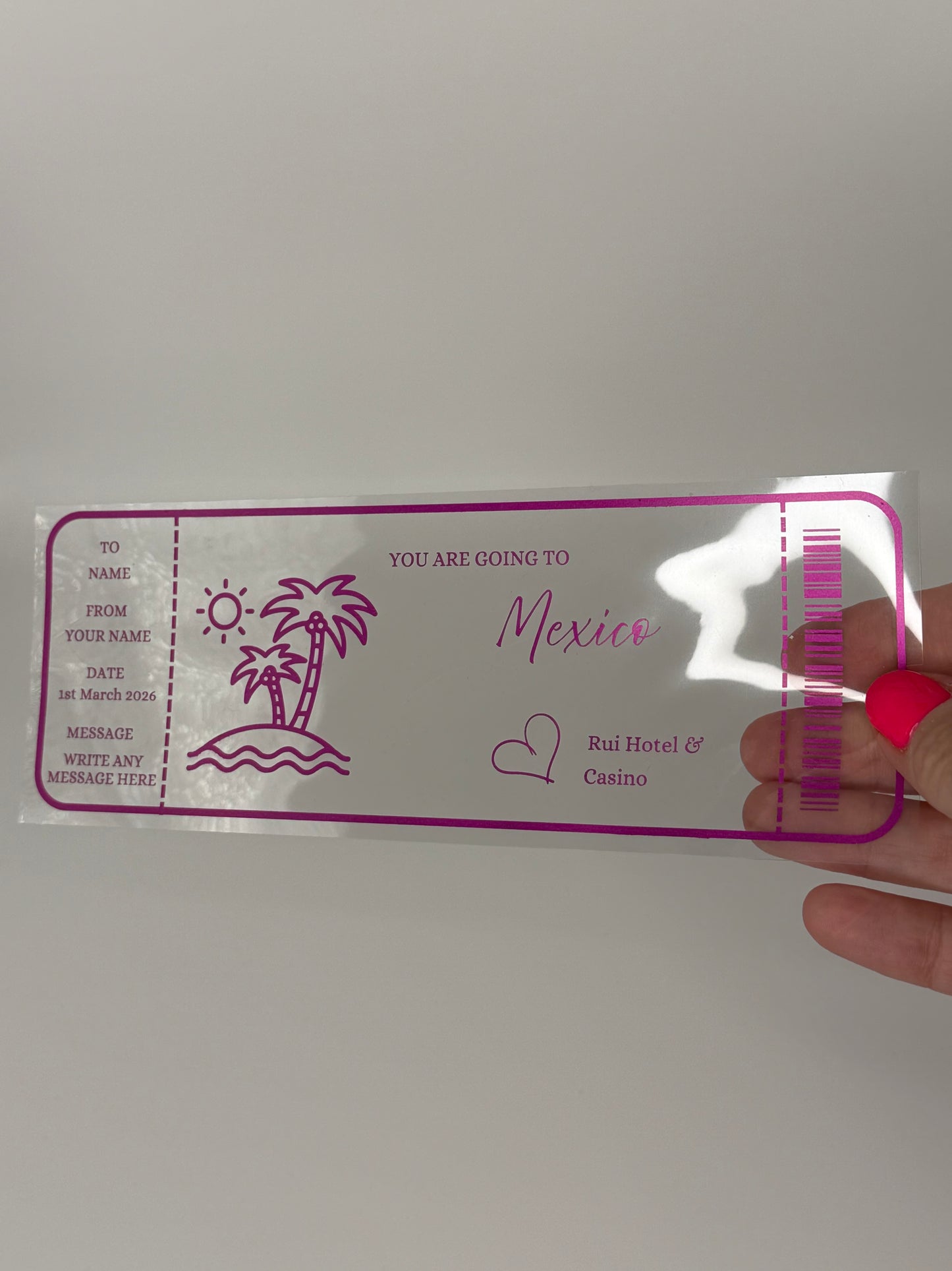 Gamer Personalised Foiled Tickets.
