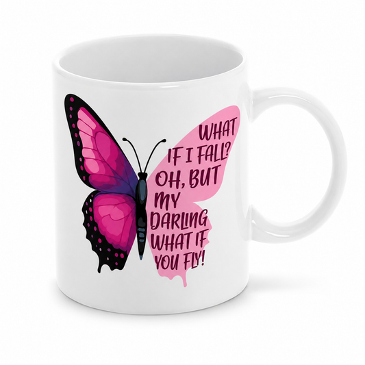 Butterfly mug - What if you fly