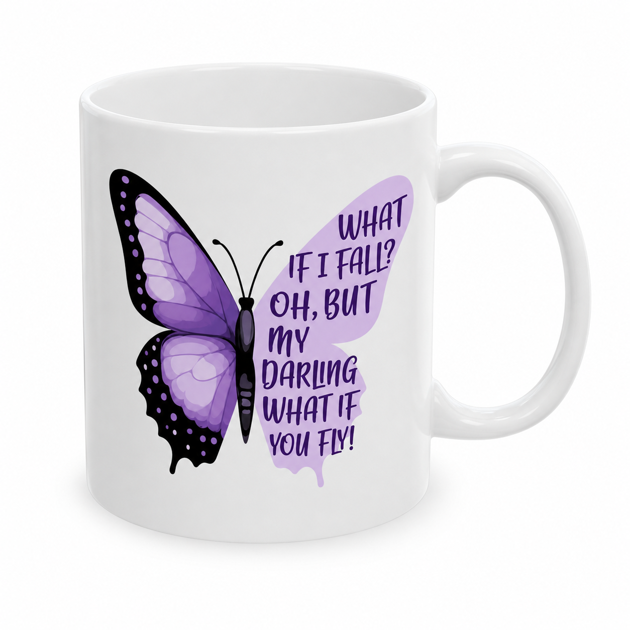 Butterfly mug - What if you fly