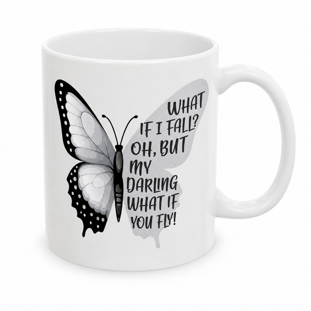 Butterfly mug - What if you fly