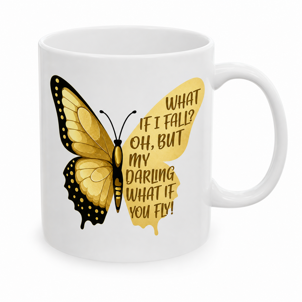 Butterfly mug - What if you fly
