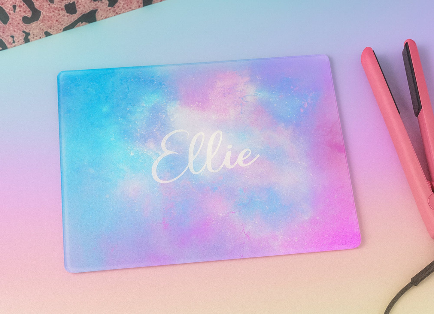 Straightener boards/glass chopping board or table place mat