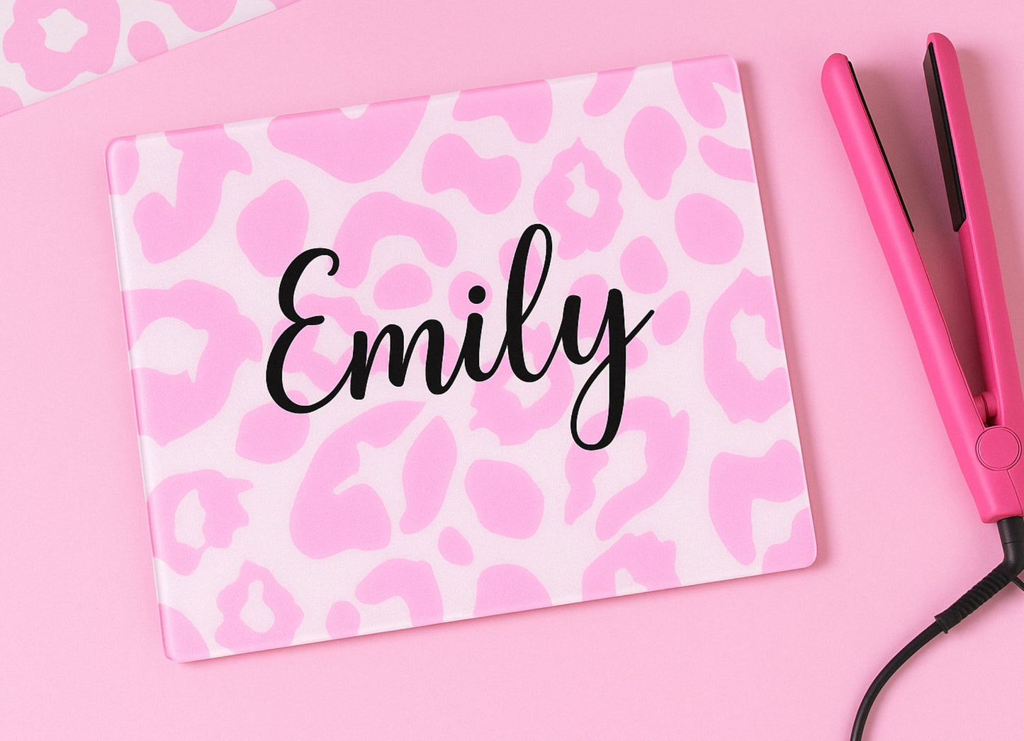 Straightener boards/glass chopping board or table place mat