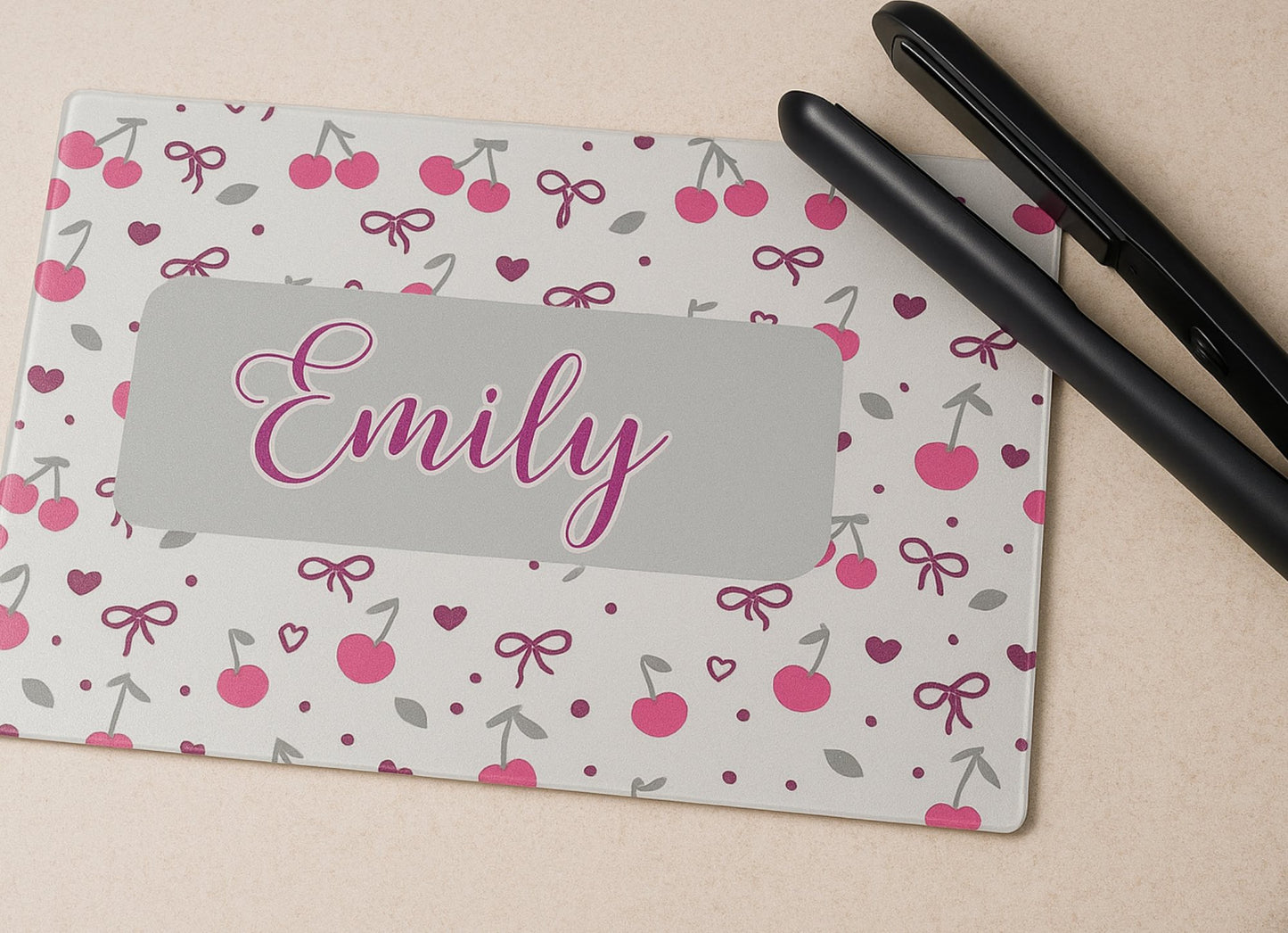 Straightener boards/glass chopping board or table place mat