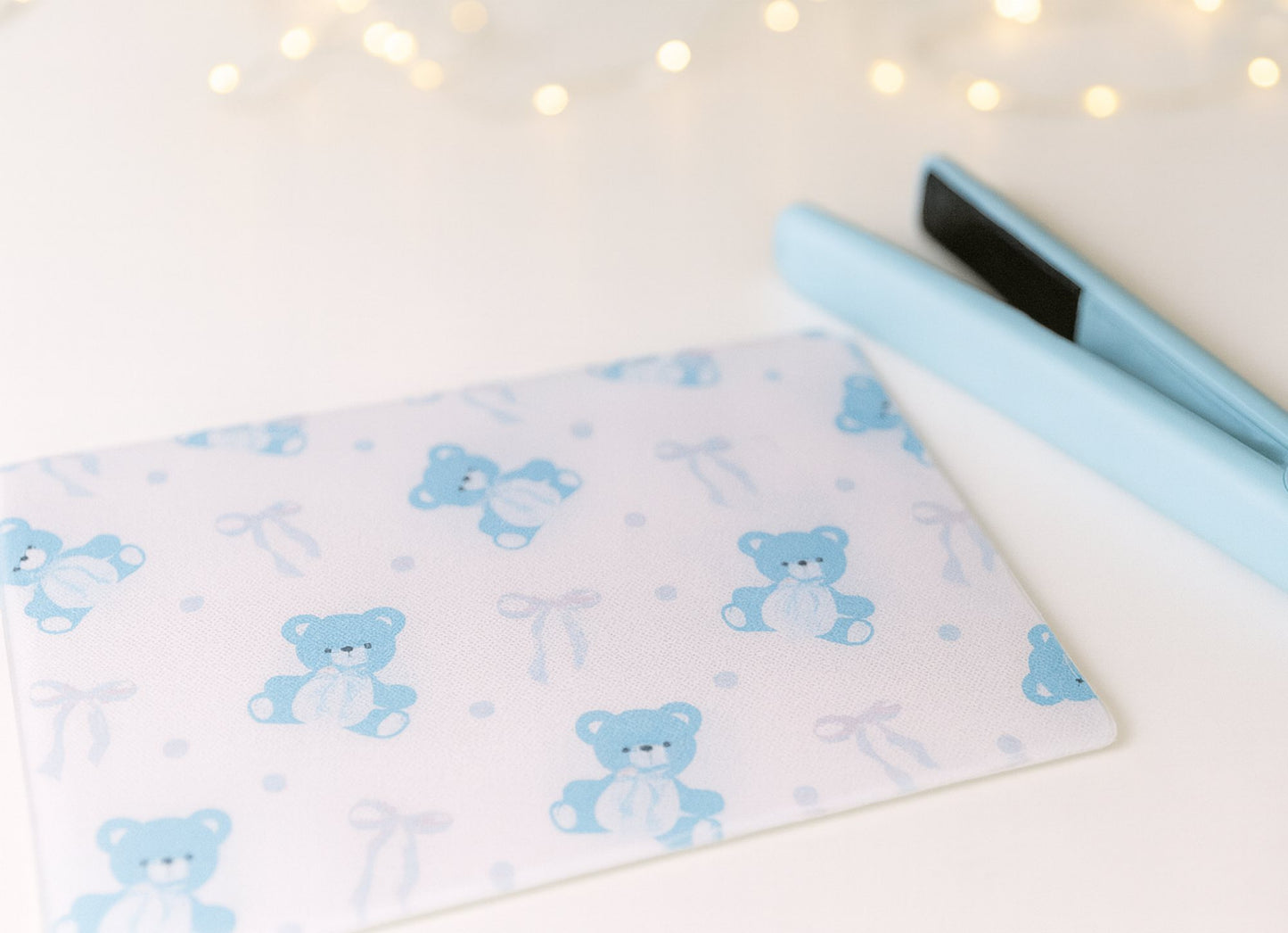 Straightener boards/glass chopping board or table place mat