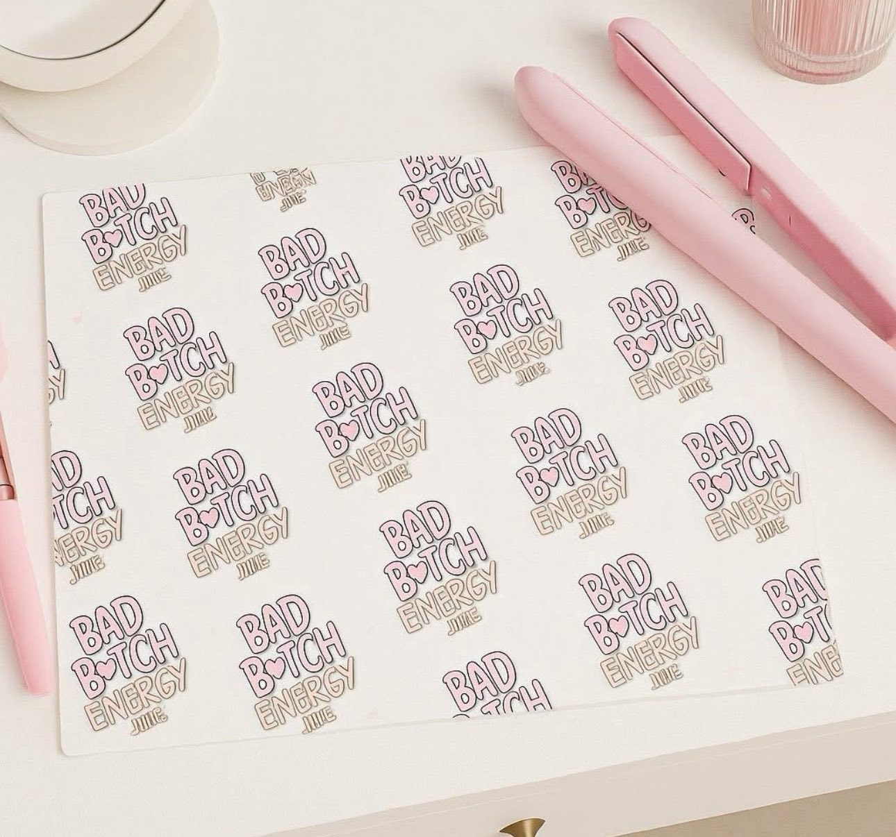 Straightener boards/glass chopping board or table place mat