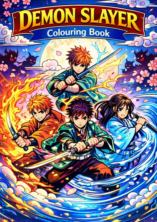 Demon Slayer Colouring Book