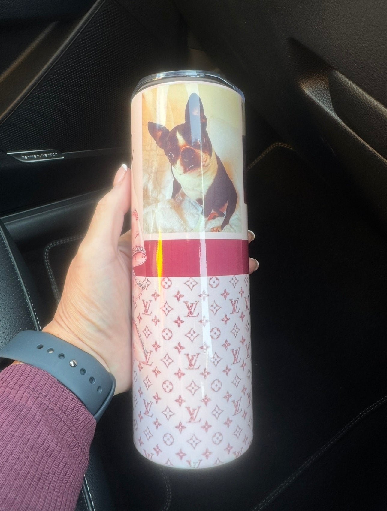 20oz Tumbler with sliding lid and straw