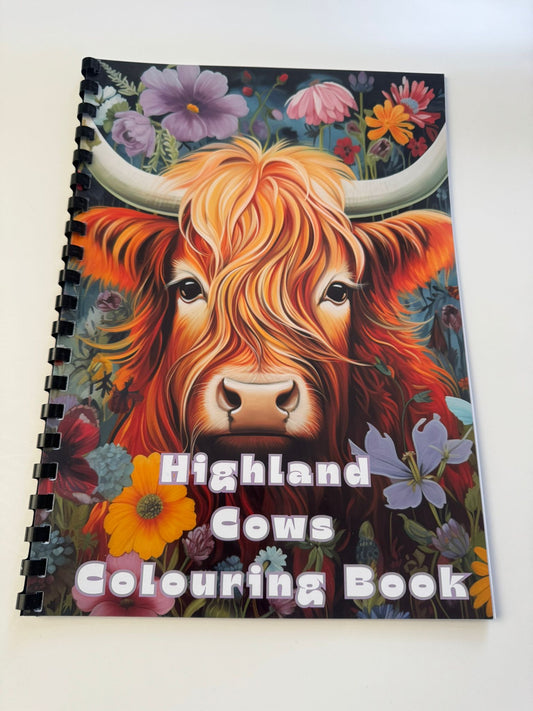Highland Cow Colouring Book