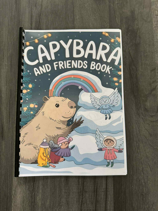 Capybara Colouring Book A4 – Kids Activity Book | Cute Animals | Plastic Comb Bound | Fun & Relaxing Gift