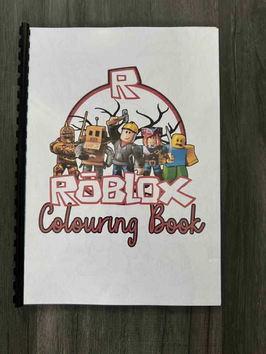 Roblox Colouring Book A4 – Kids Activity Book | Gaming Fun | Plastic Comb Bound | Birthday & Party Gift