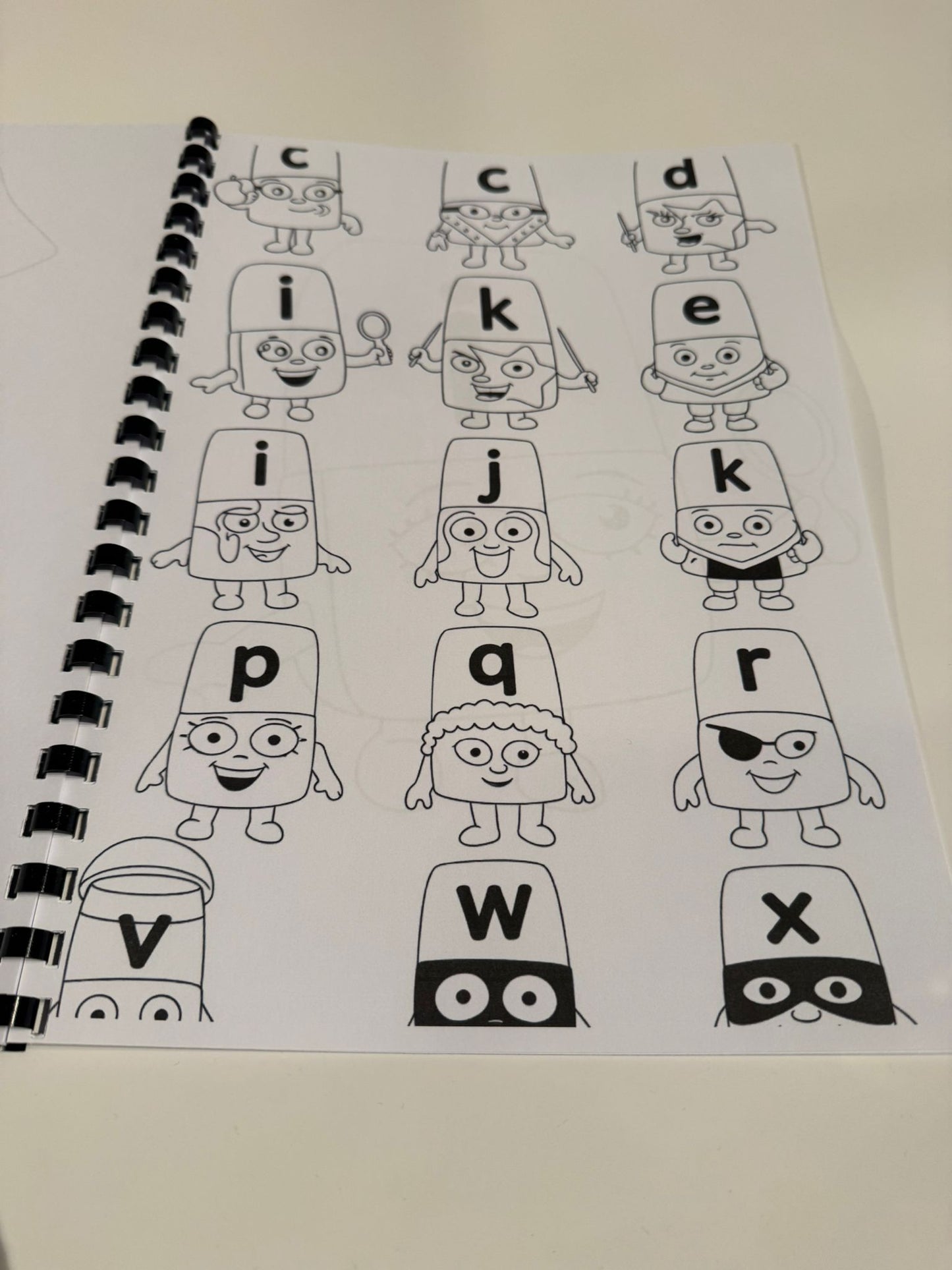 Alpha Blocks Colouring Book