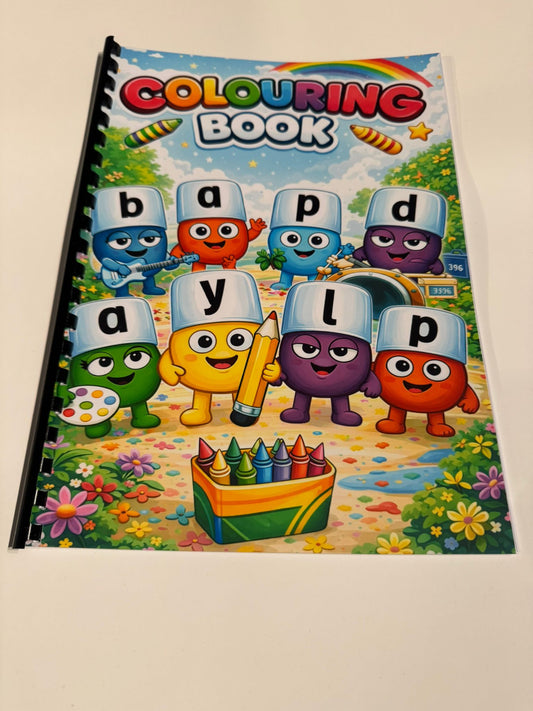 Alpha Blocks Colouring Book