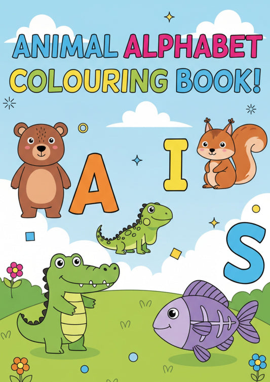 Animal Alphabet Colouring Book
