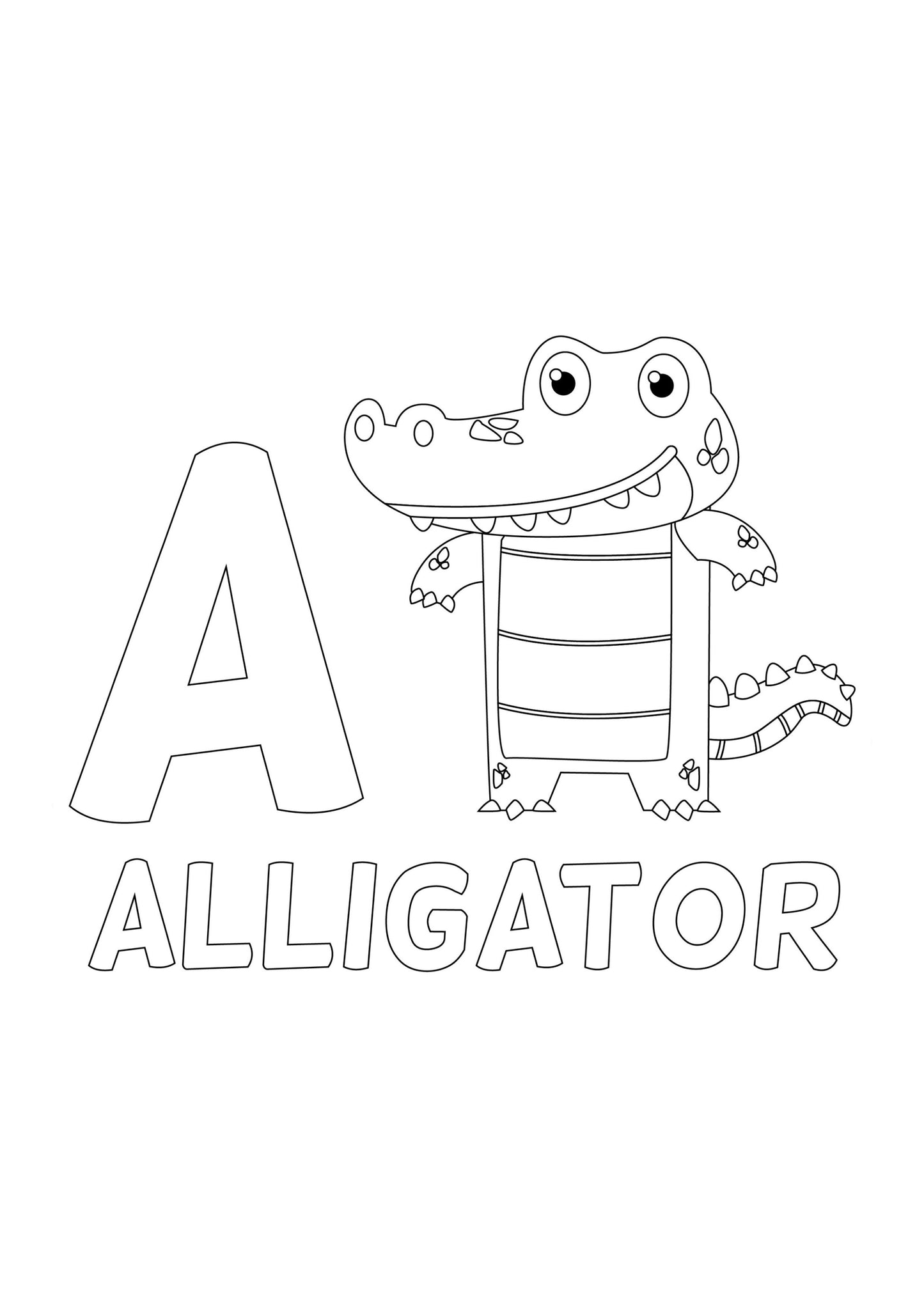 Animal Alphabet Colouring Book