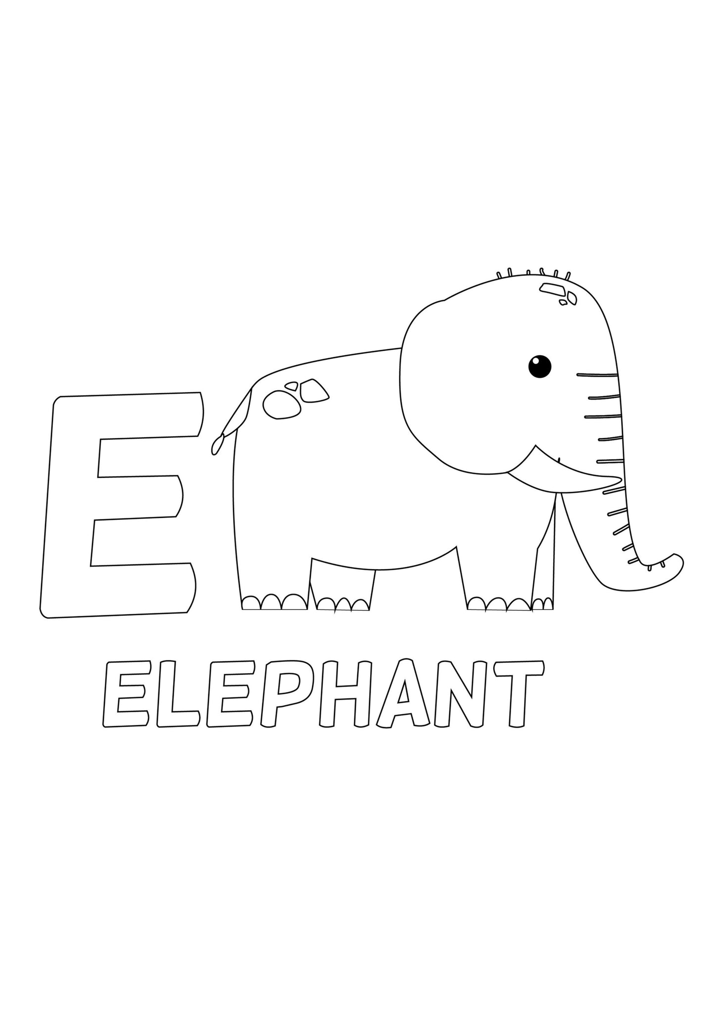 Animal Alphabet Colouring Book