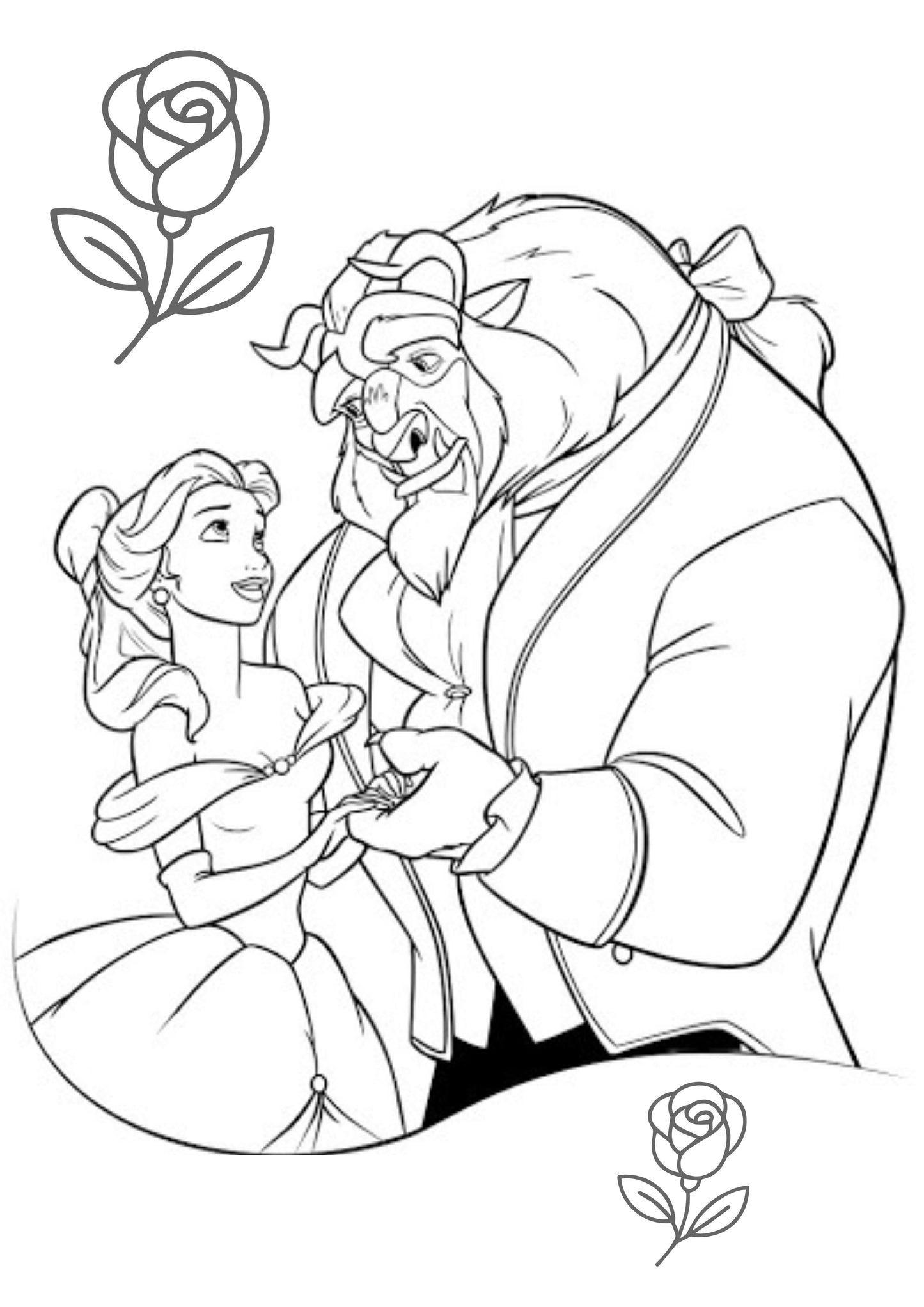 Beauty and the Beast (1) Colouring Book