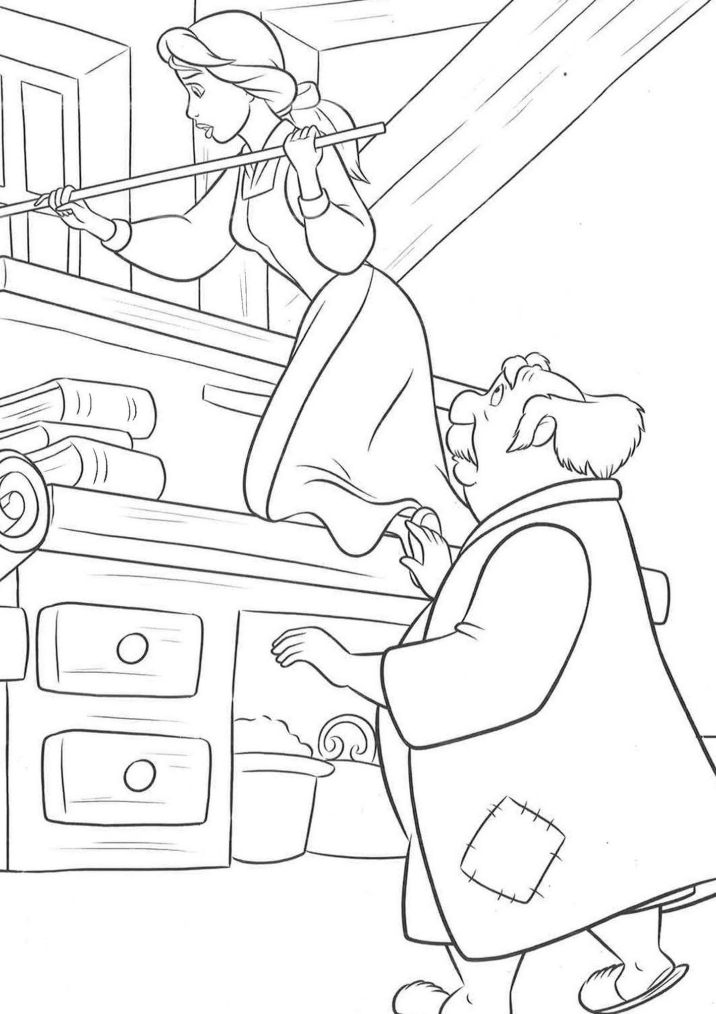 Beauty and the Beast (2) Colouring Book