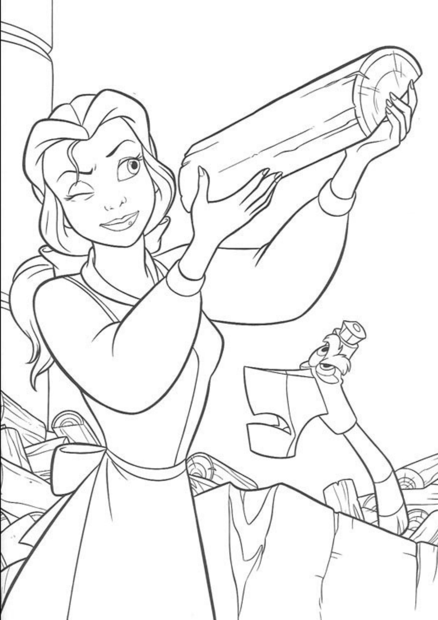Beauty and the Beast (2) Colouring Book