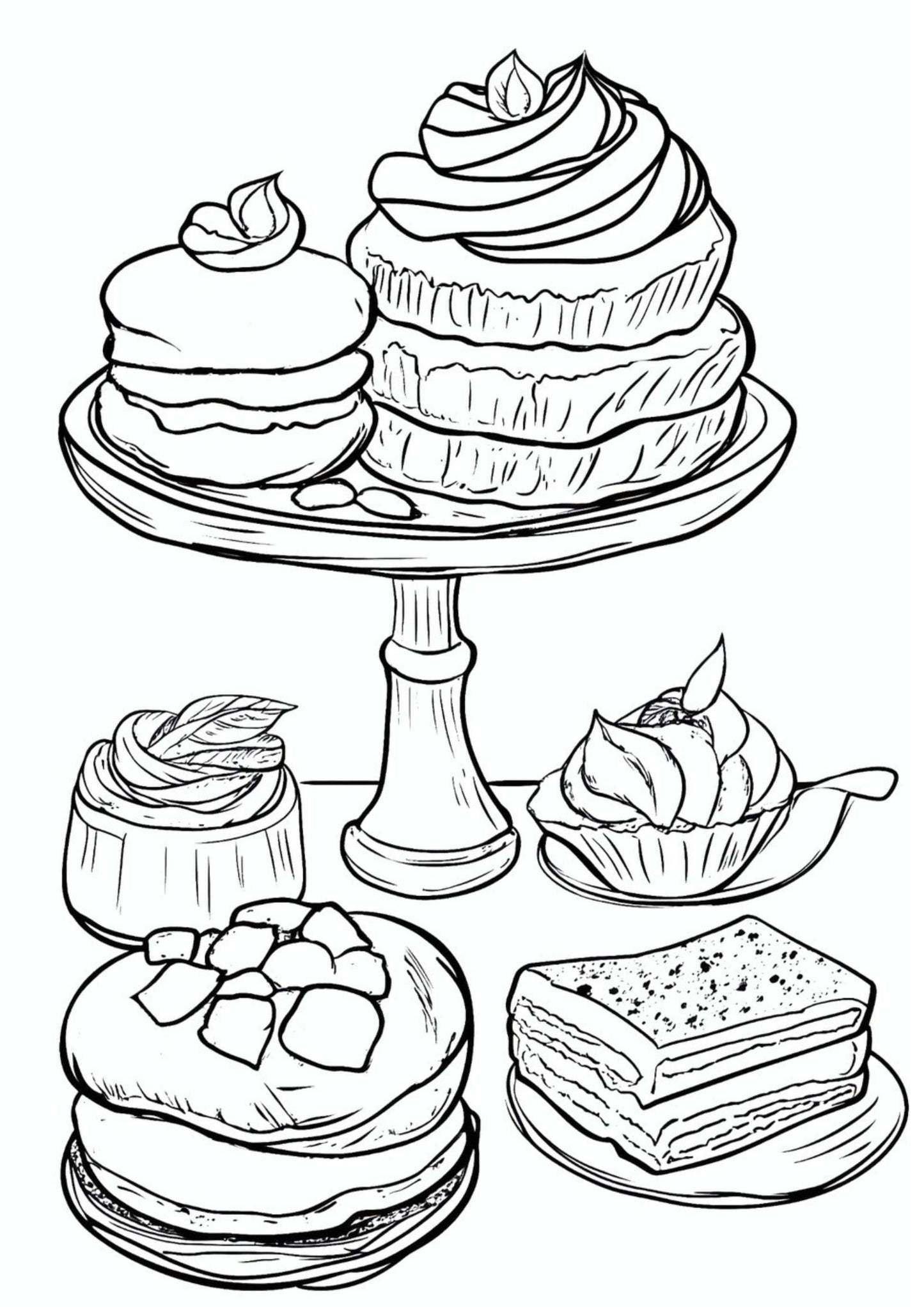 Cake Colouring Book