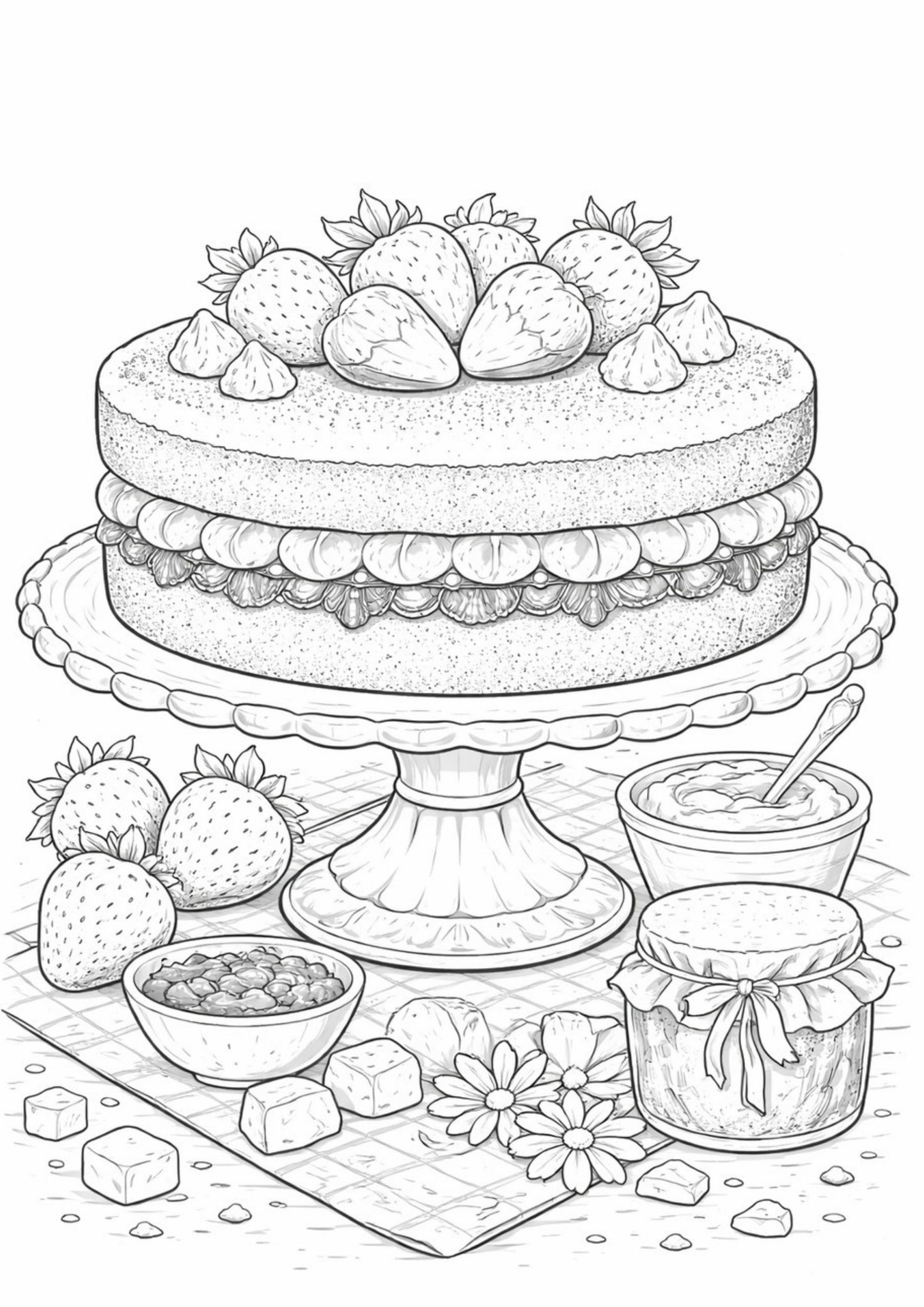 Cake Colouring Book