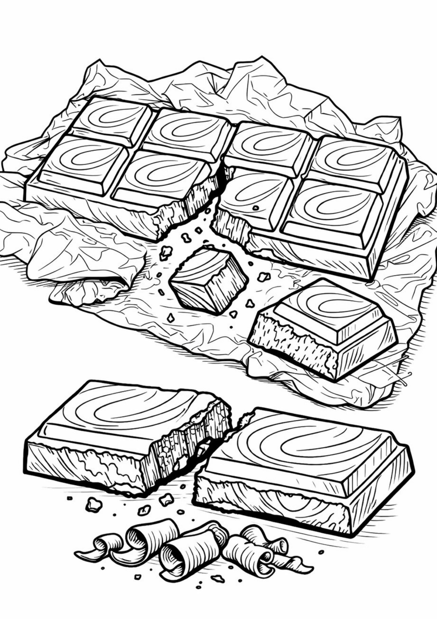 Chocolate Coluring Book